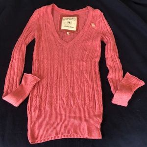 Pink knit Abercrombie&Fitch sweater